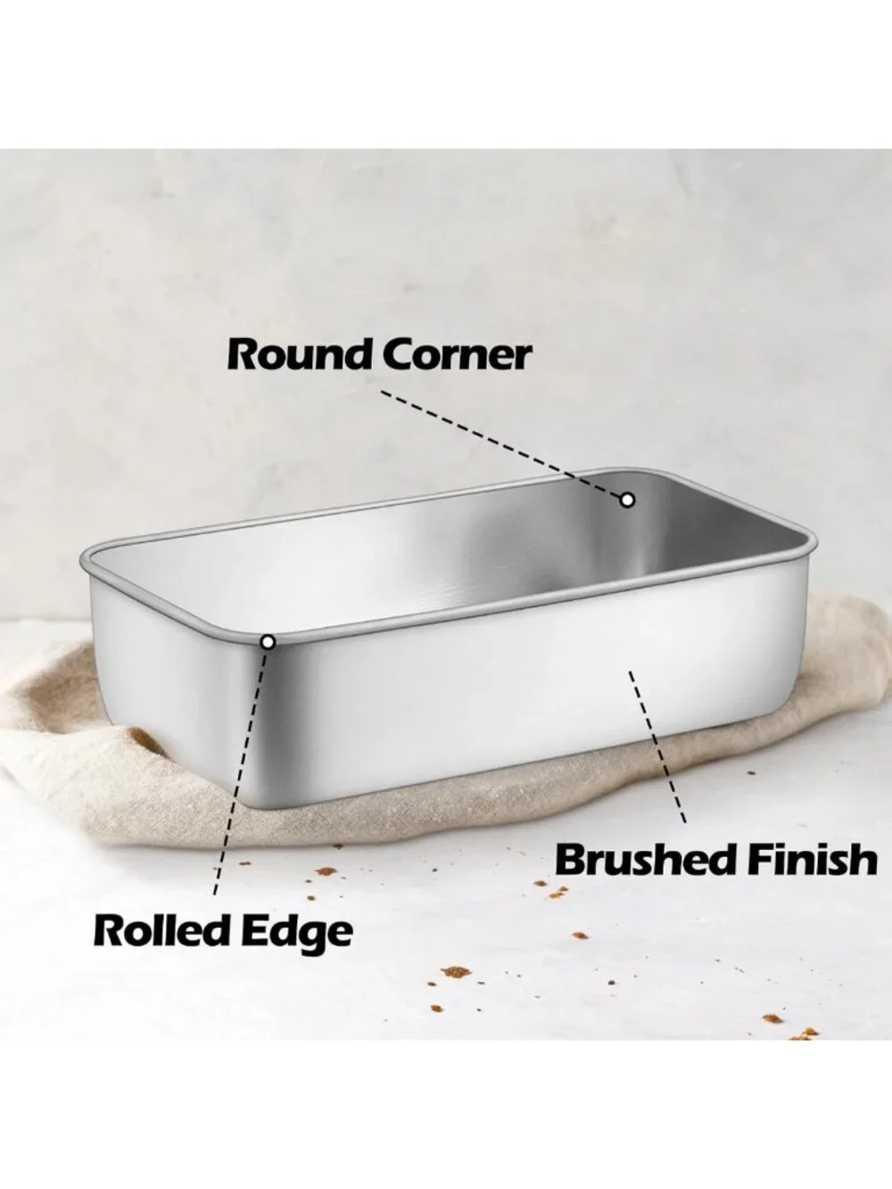 Non-Toxic Stainless Steel 9x5 Loaf Pan Set | 32 Pack for Baking Bread & Meatloaf
